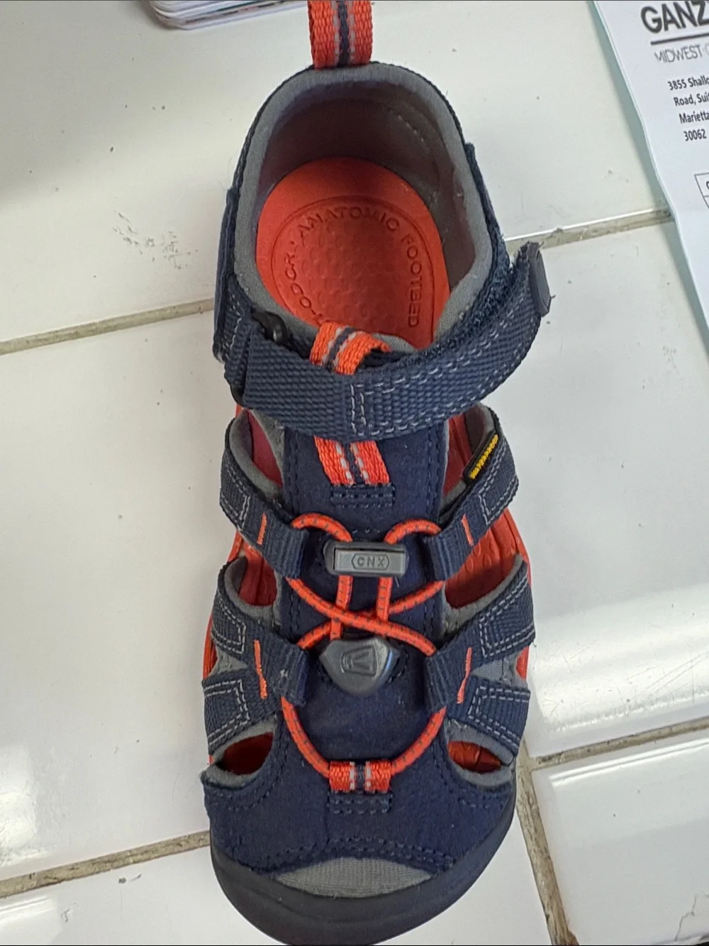 KEEN Kids Navy and Orange Closed-Toe Sport Sandals